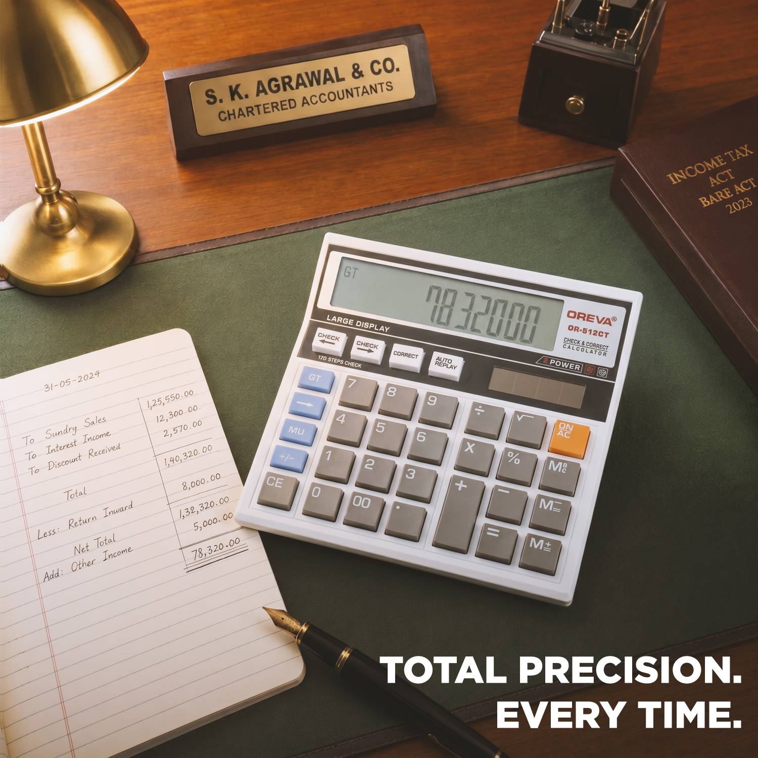 OREVA OR-512GT 12-Digit Desktop Calculator - Image 2