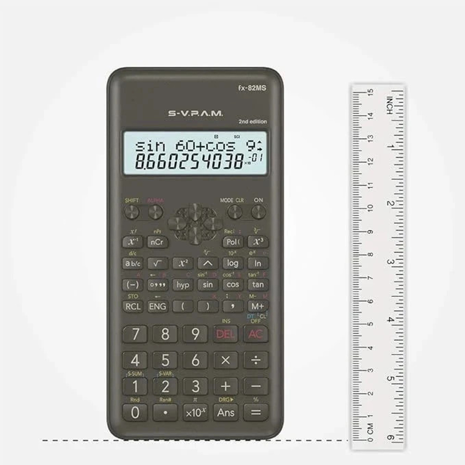 Image of Aldea Advanced Scientific Calculator FX-82MS | 2nd Gen | 240 Functions | Dual Display Scintific Scientific Calculator