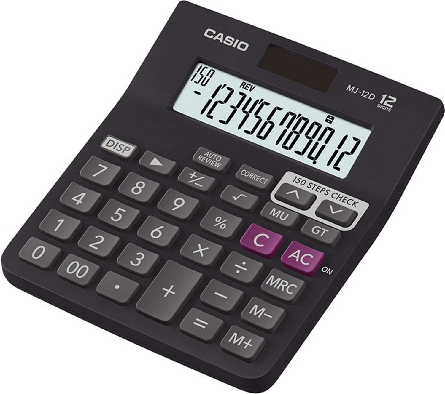 Image of Precious Homeware MJ-12D-BK Basic Calculator