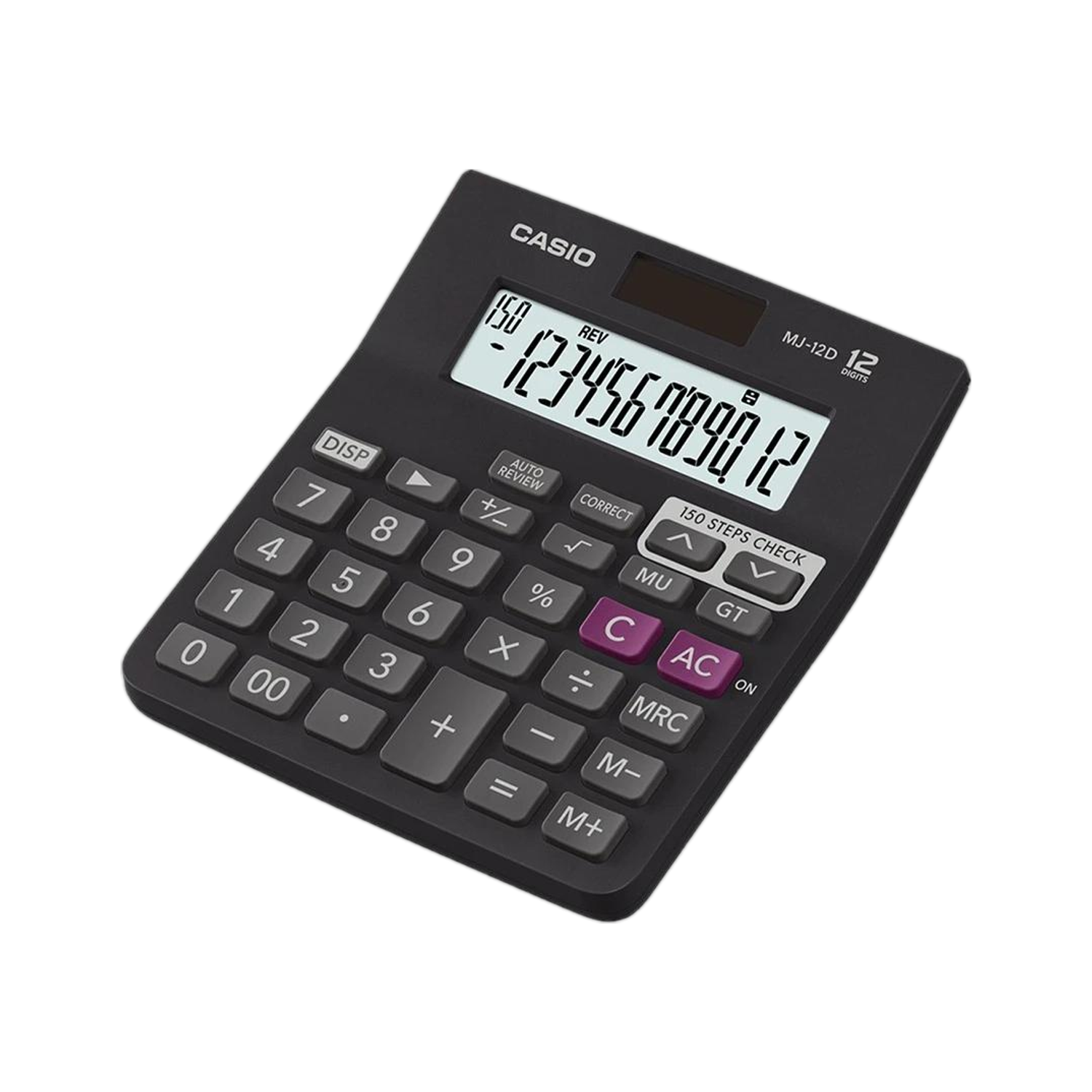 Casio MJ-12D-BK Desktop Basic Calculator