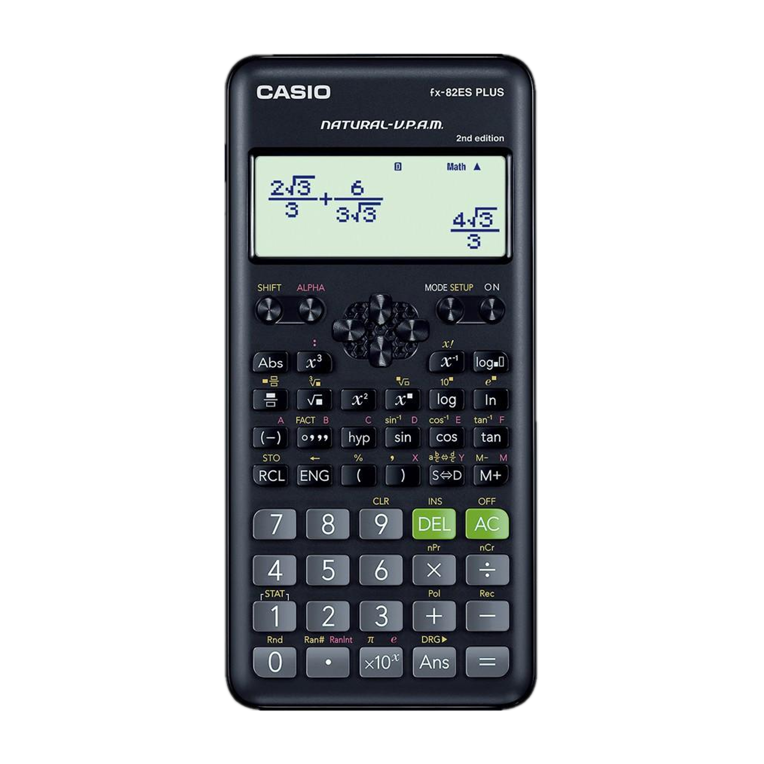 CASIO FX-82ES Plus 2nd Edition Scientific Calculator - Image 1