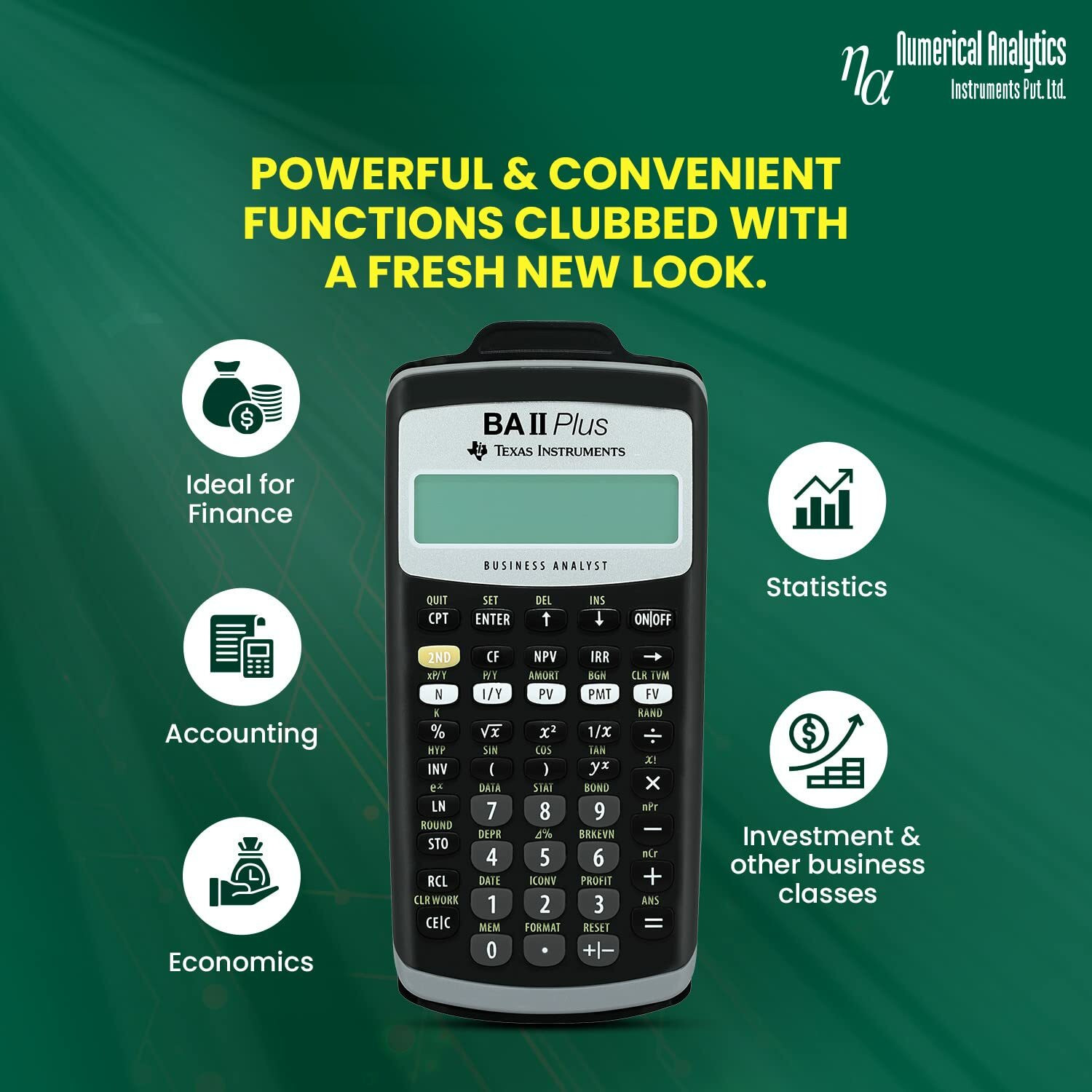 Image of TEXAS INSTRUMENTS BA-II Plus Advance Advance Financial Calculator