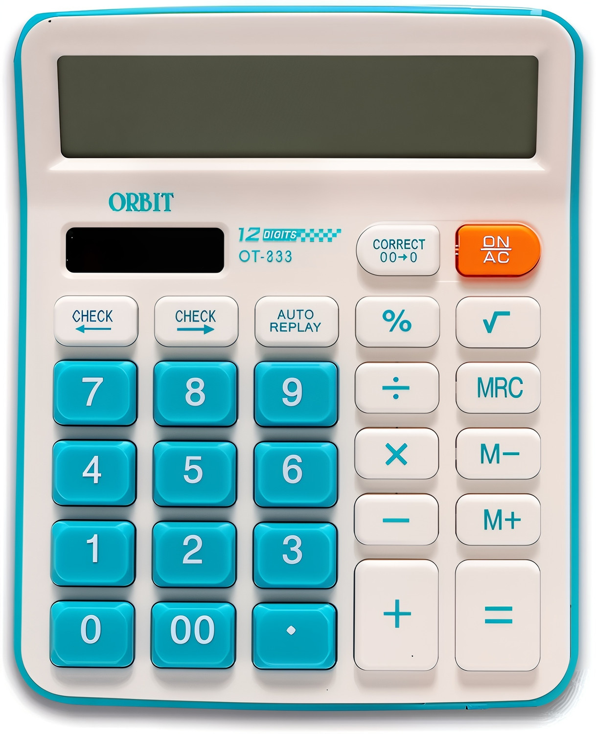 Image of DPrime Large LCD 12 Digit Calculator Dual Power, Ideal for Office & Study OT-333c Basic Calculator