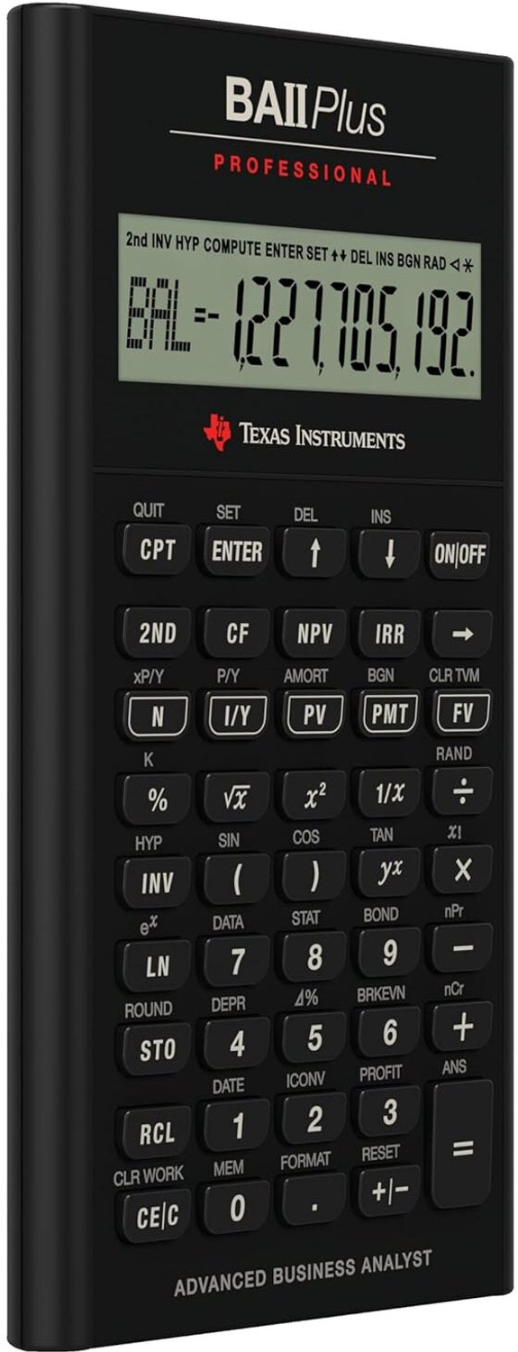Image of TEXAS INSTRUMENTS BA II Plus Professional BA II Plus Professional Financial Calculator