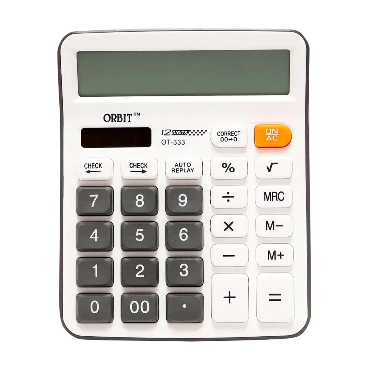 Image of DPrime 12 Digit Calculator with Large LCD, Dual Power & Big Buttons OT-333c Basic Calculator (12 Digit)
