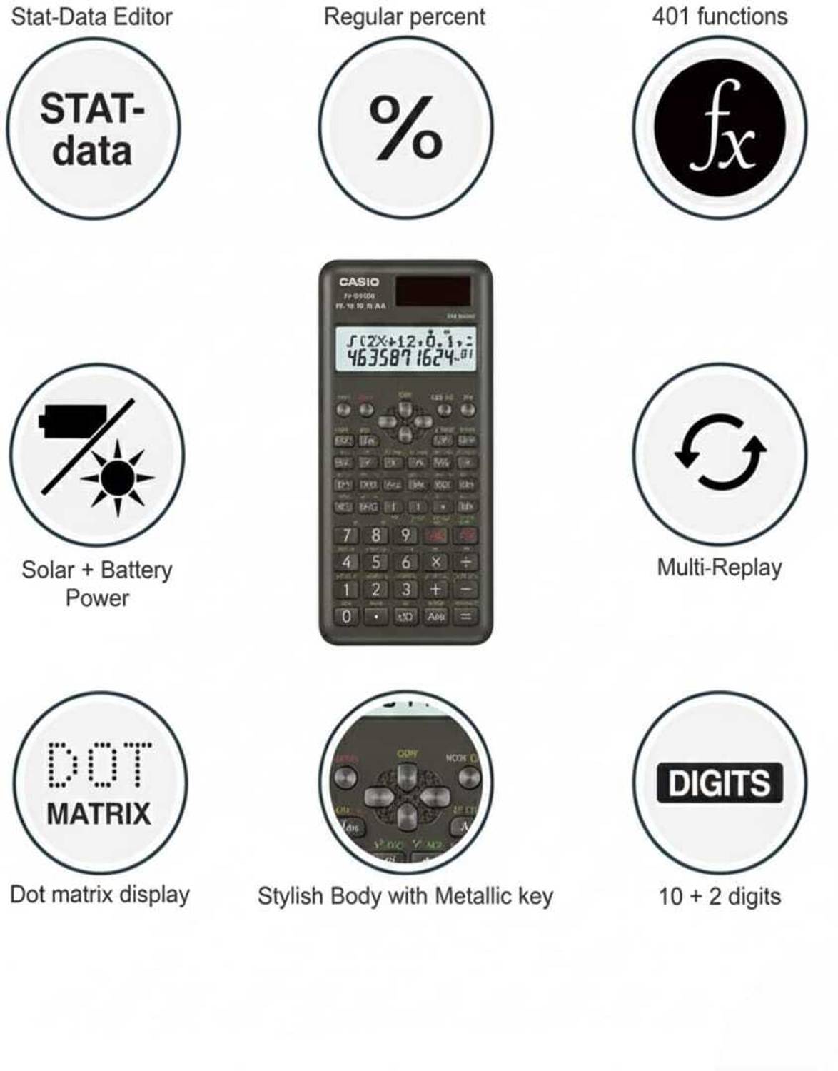 AZMART Scientific Calculator fx-991ms 12 digits - Image 3