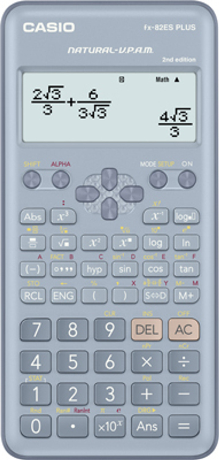 Image of CASIO FX-82ESPLUS-2BU Scientific Calculator