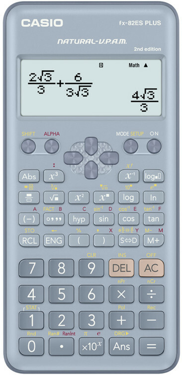 Image of CASIO FX-82ESPLUS-2BU Scientific Calculator