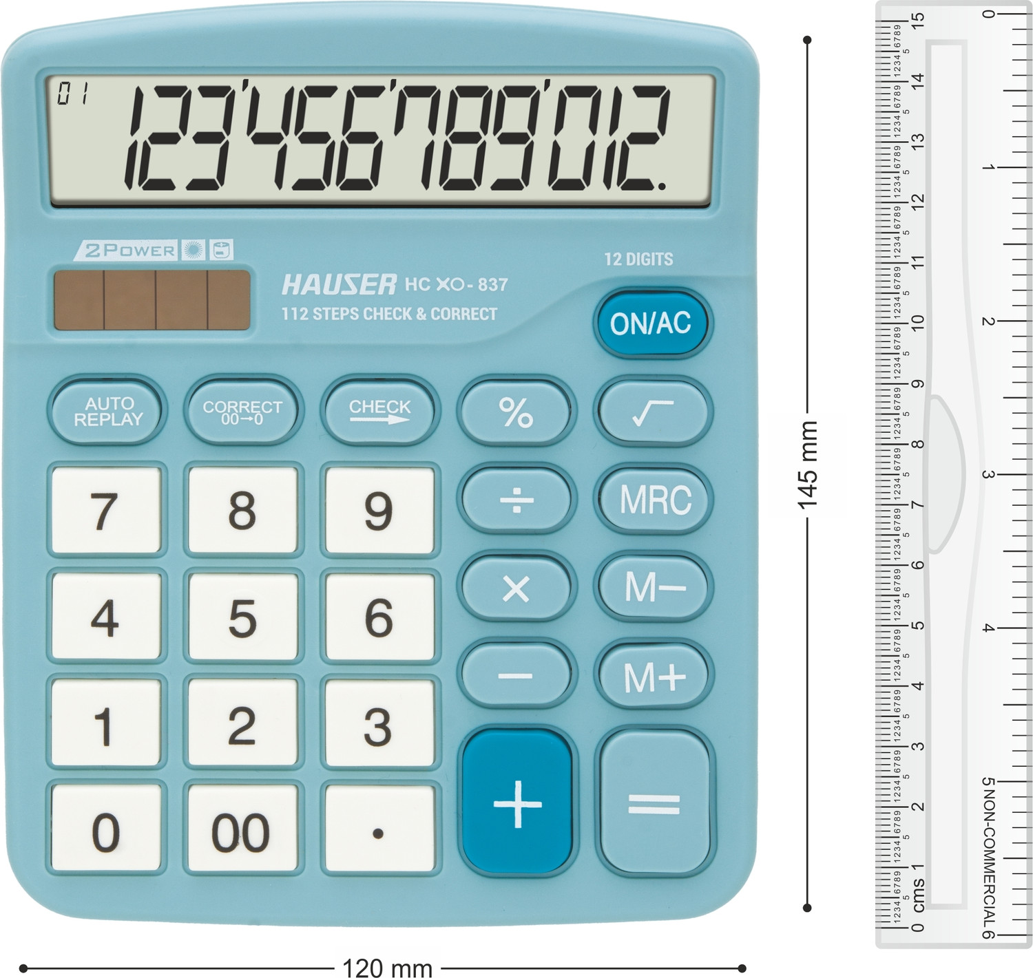 Image of HAUSER Electronic Calculator HC XO - 837 Electronic Basic Calculator