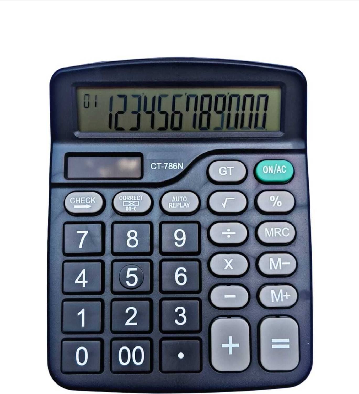 Bassonic CT-786N Electronic Calculator Two Way Powered Basic Calculator