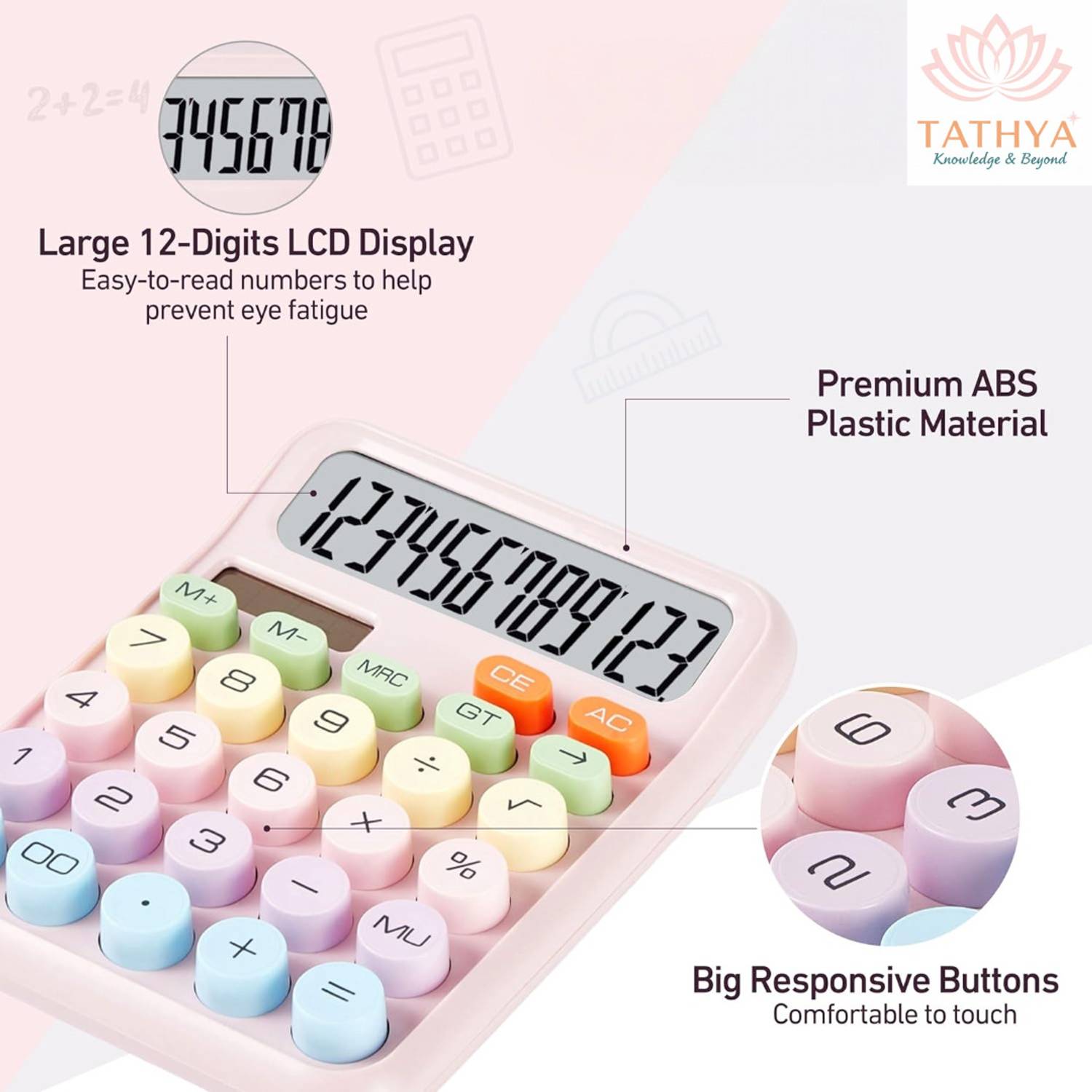 Tathya 12-Digit Basic Calculator - Image 3