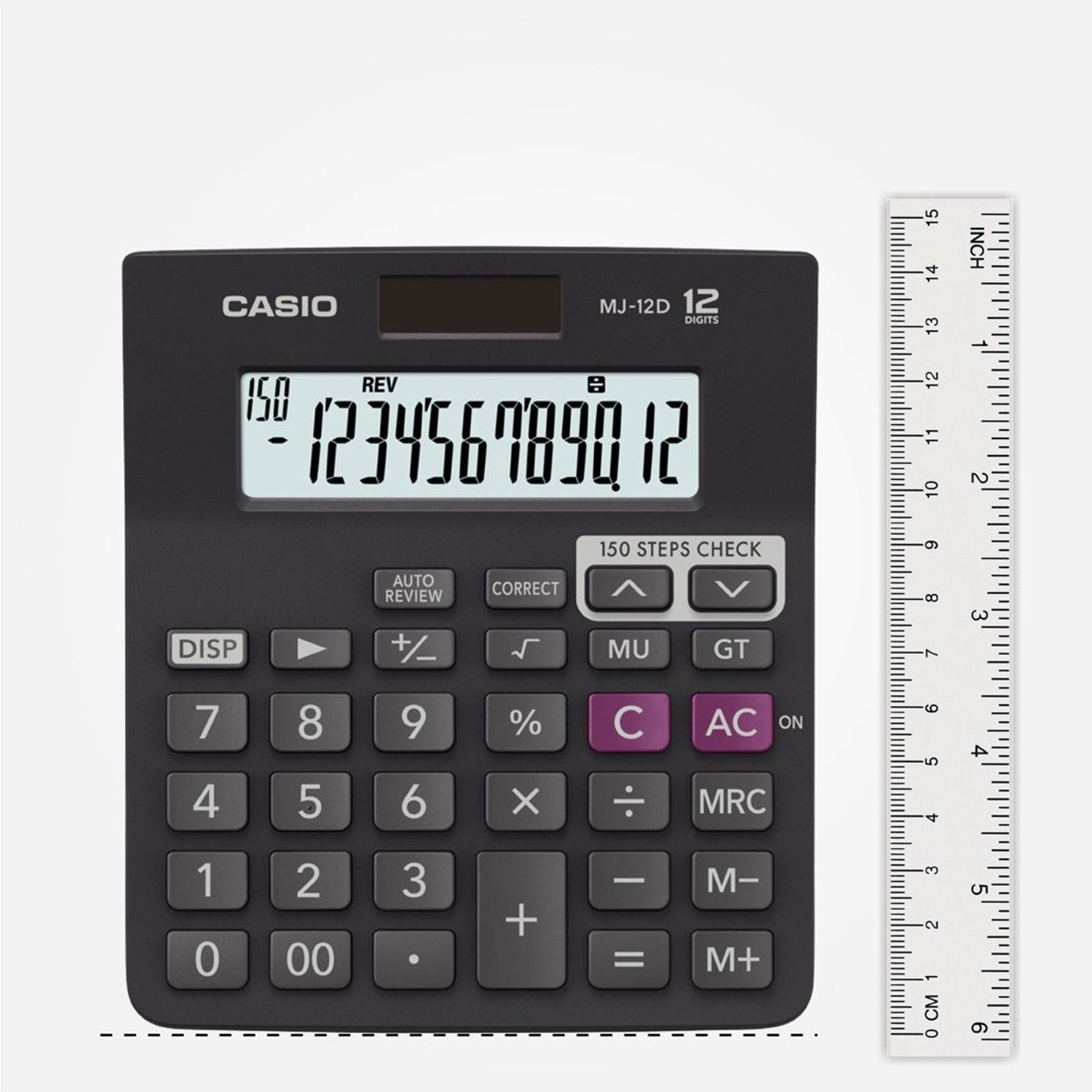 Image of Precious Homeware MJ-12D-BK Basic Calculator