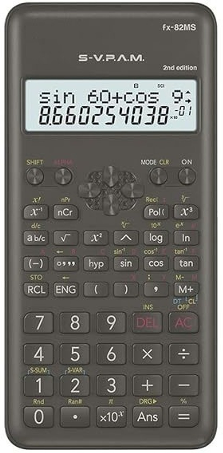 Image of Aldea Advanced Scientific Calculator FX-82MS | 2nd Gen | 240 Functions | Dual Display Scintific Scientific Calculator