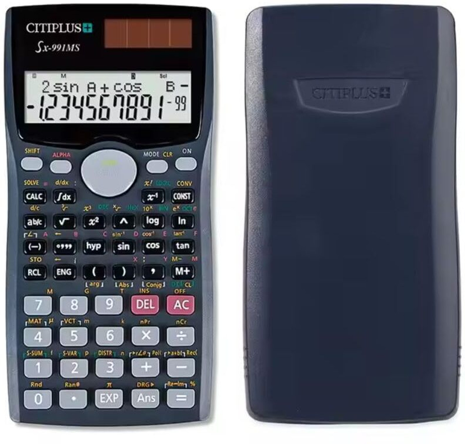 Image of CITIPLUS Sx-991MS SX-991MS Scientific Calculator 2 Line Display,401 Functions,Battery|Solar Scientific Calculator