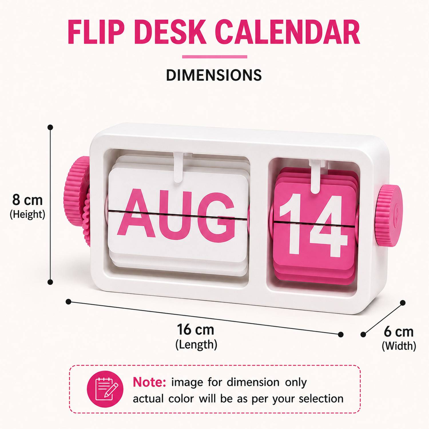 giftonique Flip Desk Calendar Gray - Image 5