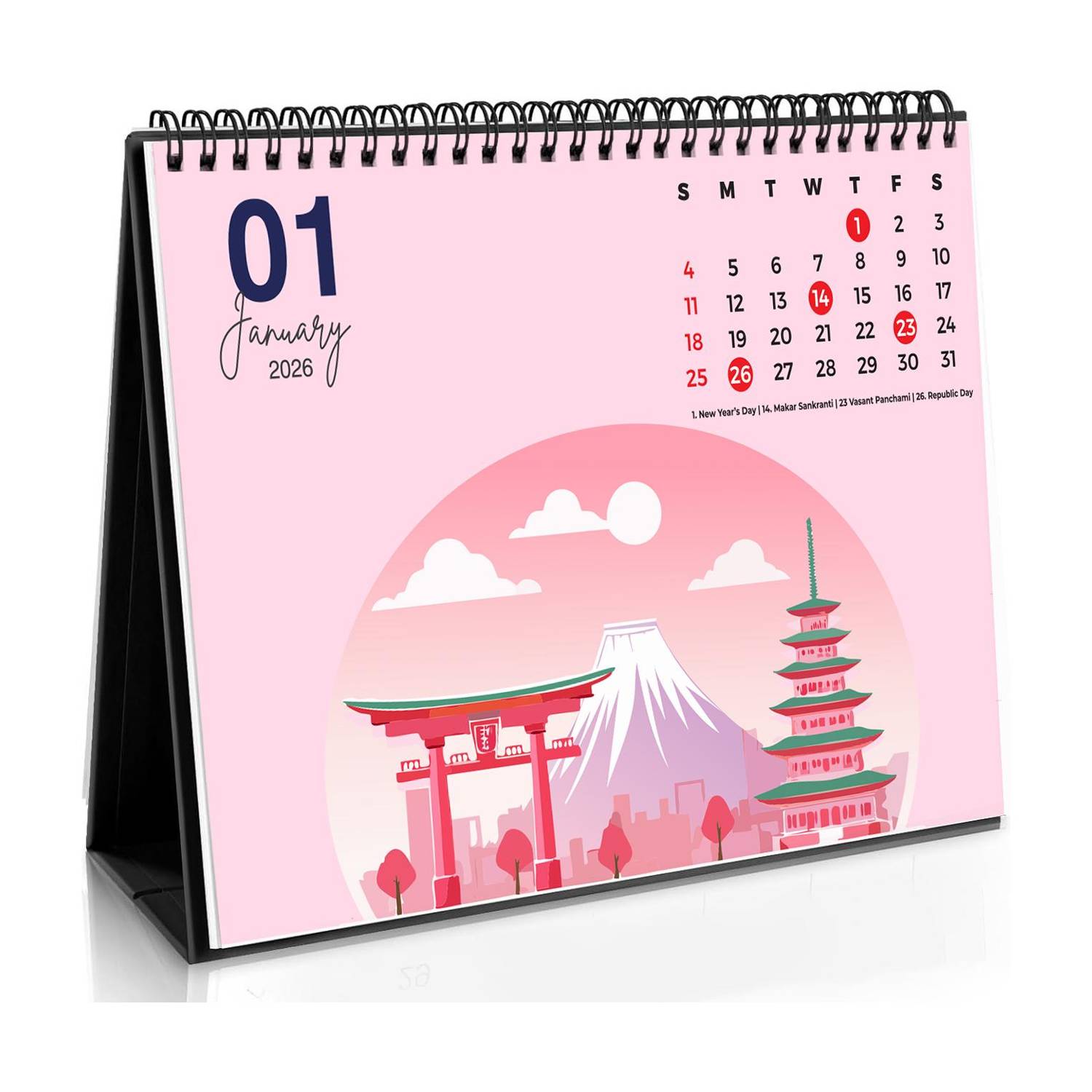 AccuPrints desk planner calendar 2026 Table Calendar