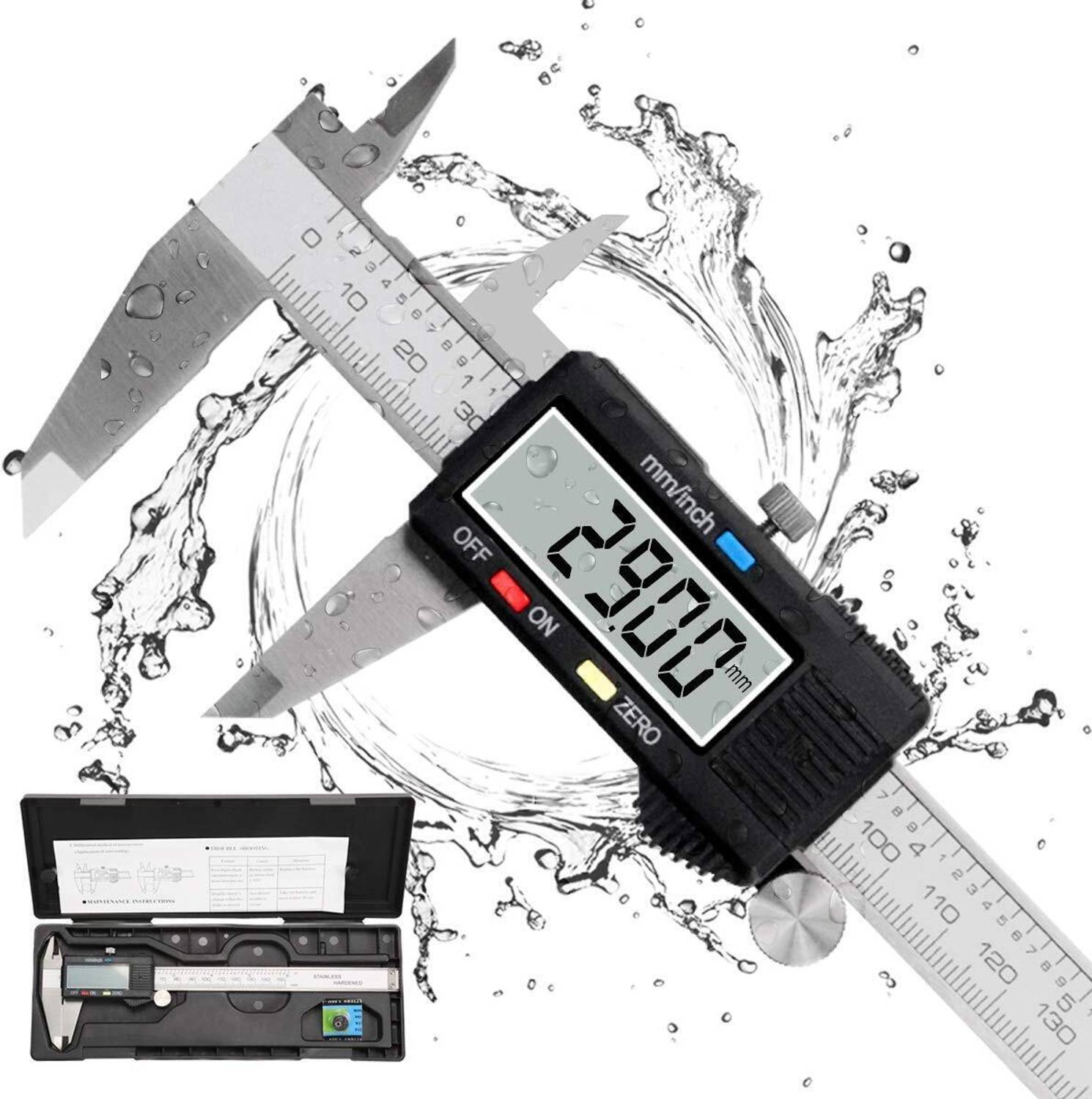 AVIRATH ENTERPRISE 200MM (8 Inch) Digital Vernier Caliper Stainless Steel LCD Measuring Tool DC200-DIGITAL Digital Caliper