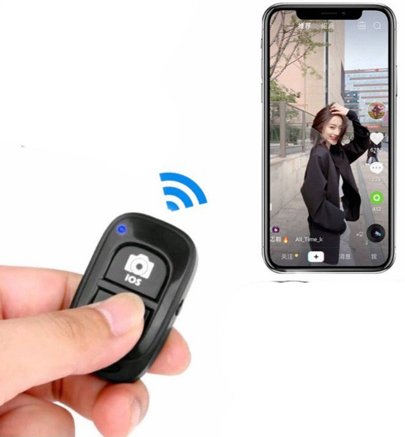 BUFONA Selfie Shutter Remote Control with Bluetooth Wireless Technology Photos &Videos Camera Remote Control