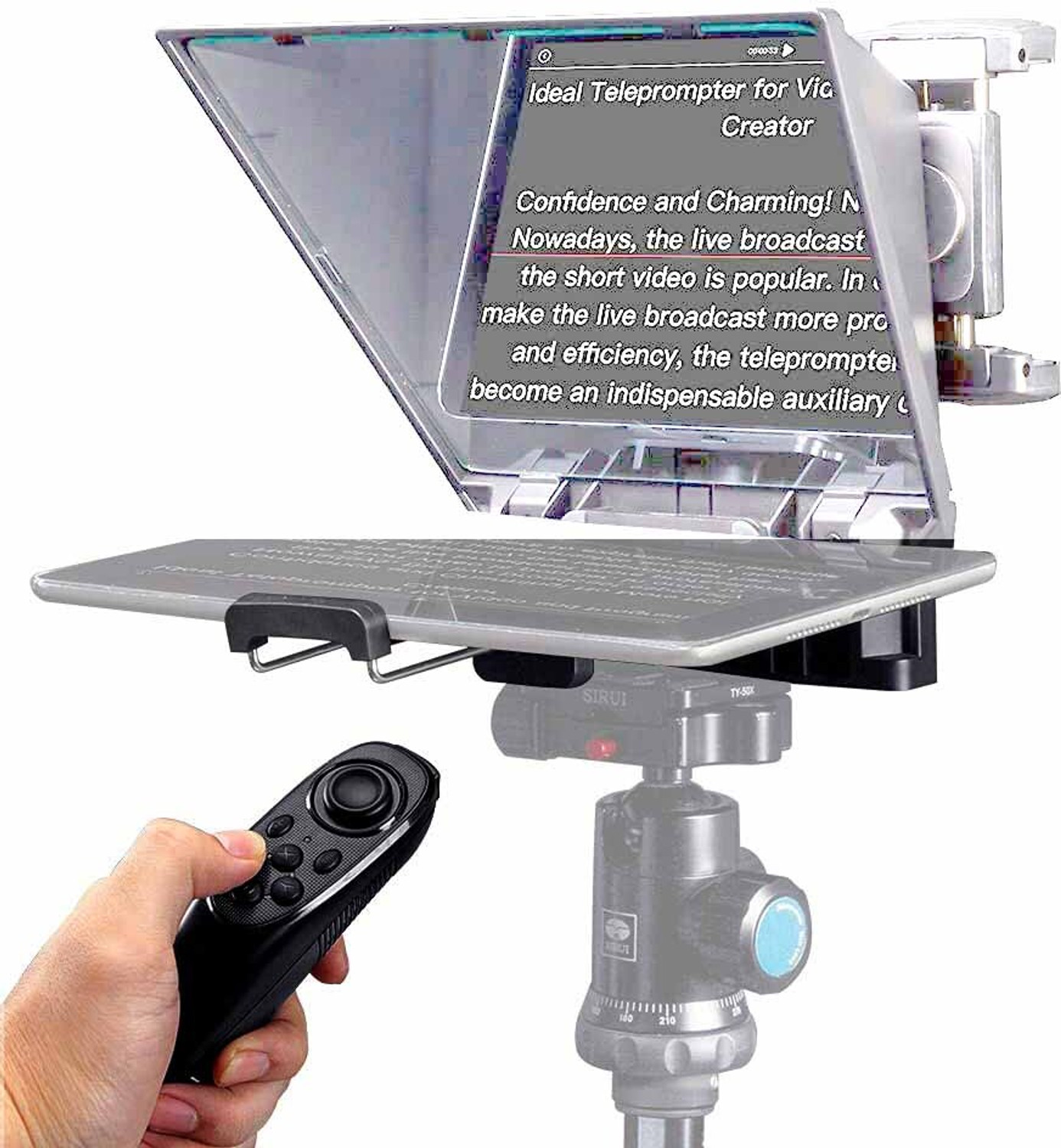 Image of Stela Elegant Teleprompter Remote Control One-Handed Wireless Script Controller Camera Remote Control