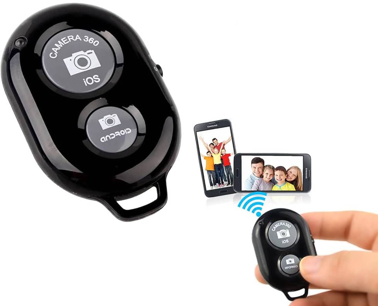 BUFONA Mobile Phone Bluetooth Selfie Remote Control, for iOS, Android For Click Selfies  Camera Remote Control