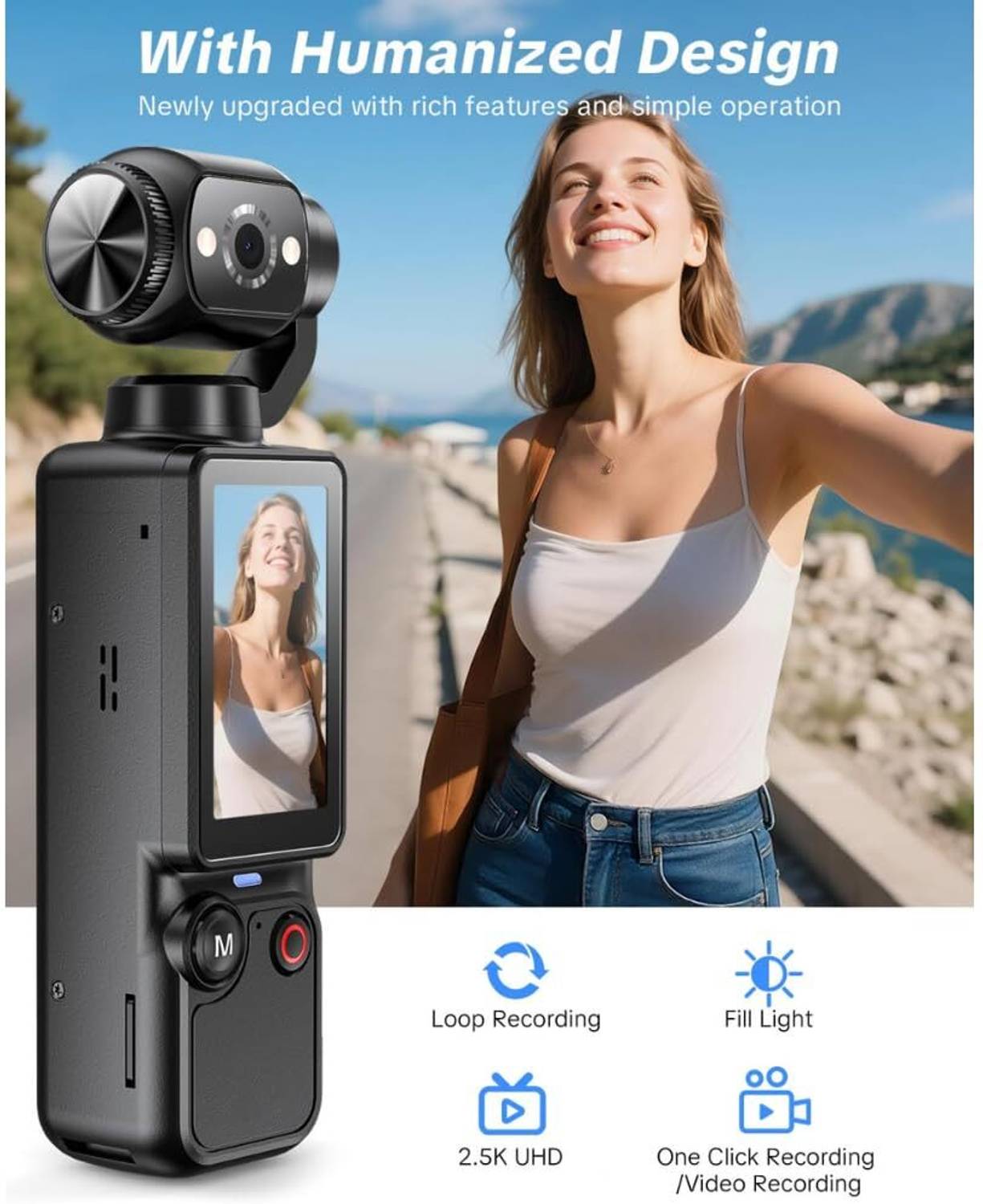 Maizic Smarthome Q7 2.5K Vlogging Camera - Image 2