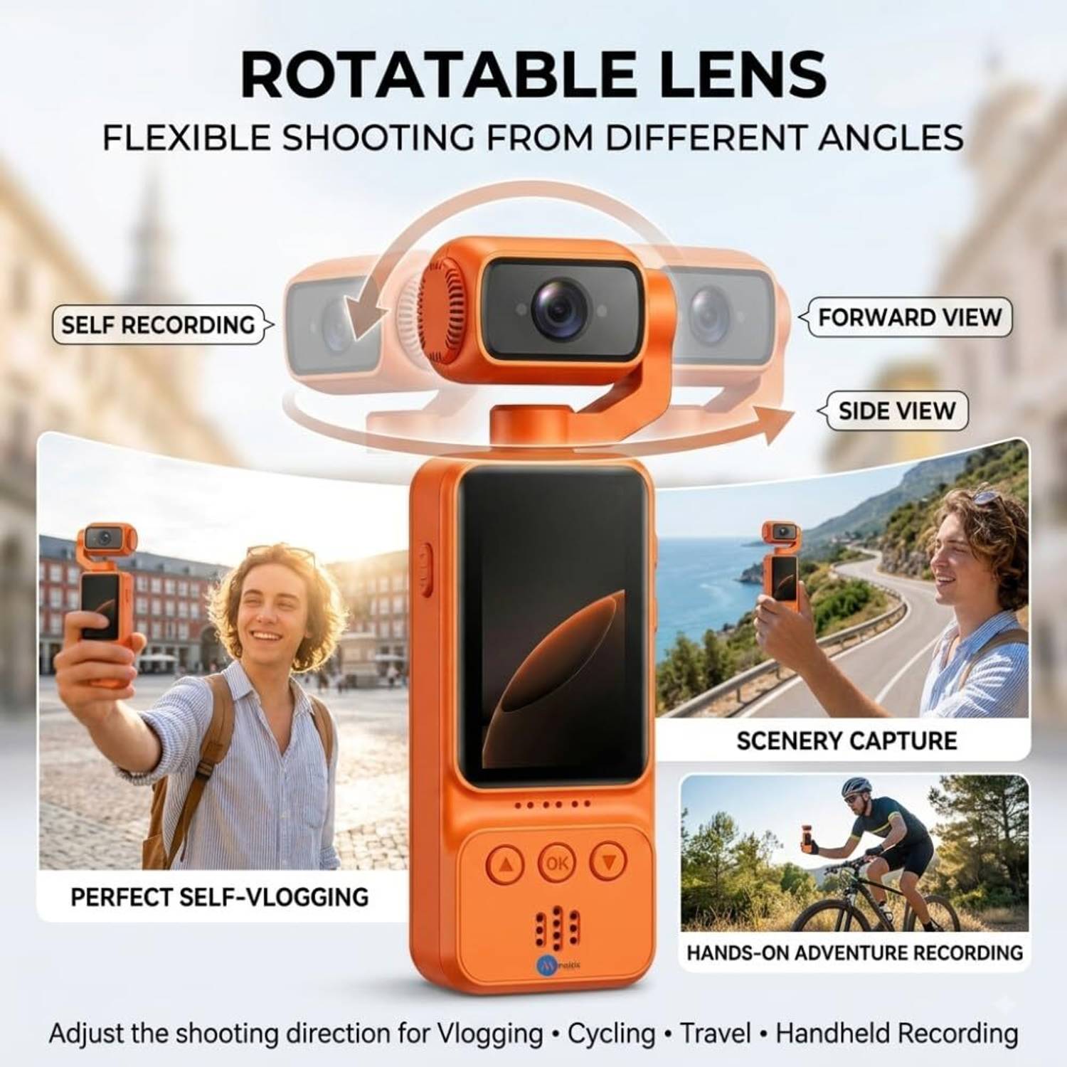 Maizic Smarthome Q6 1080P FHD WiFi Vlogging Camera - Image 4
