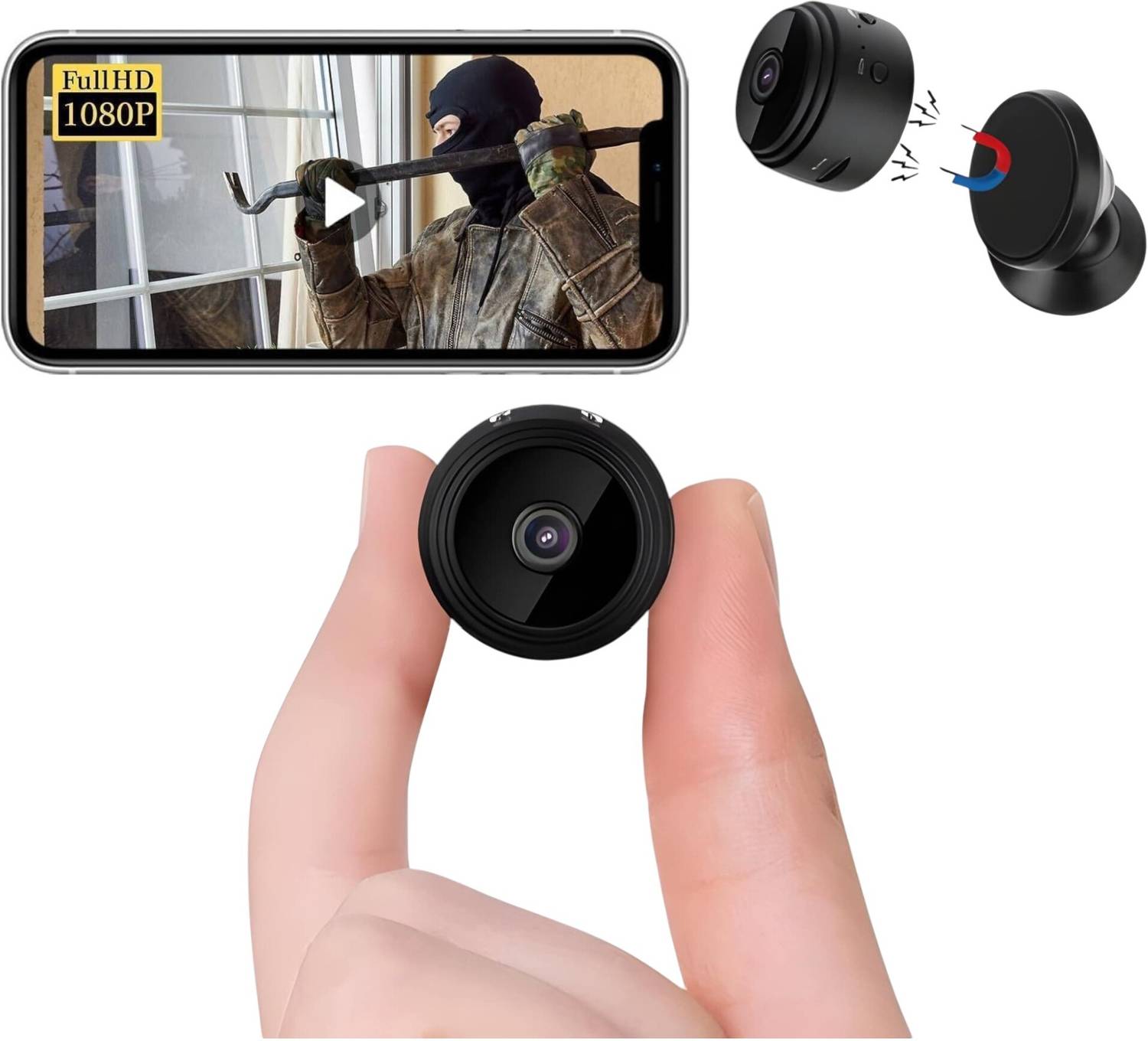 ओएसक्यूडी Mini Wireless CCTV Camera 1080P - Image 1
