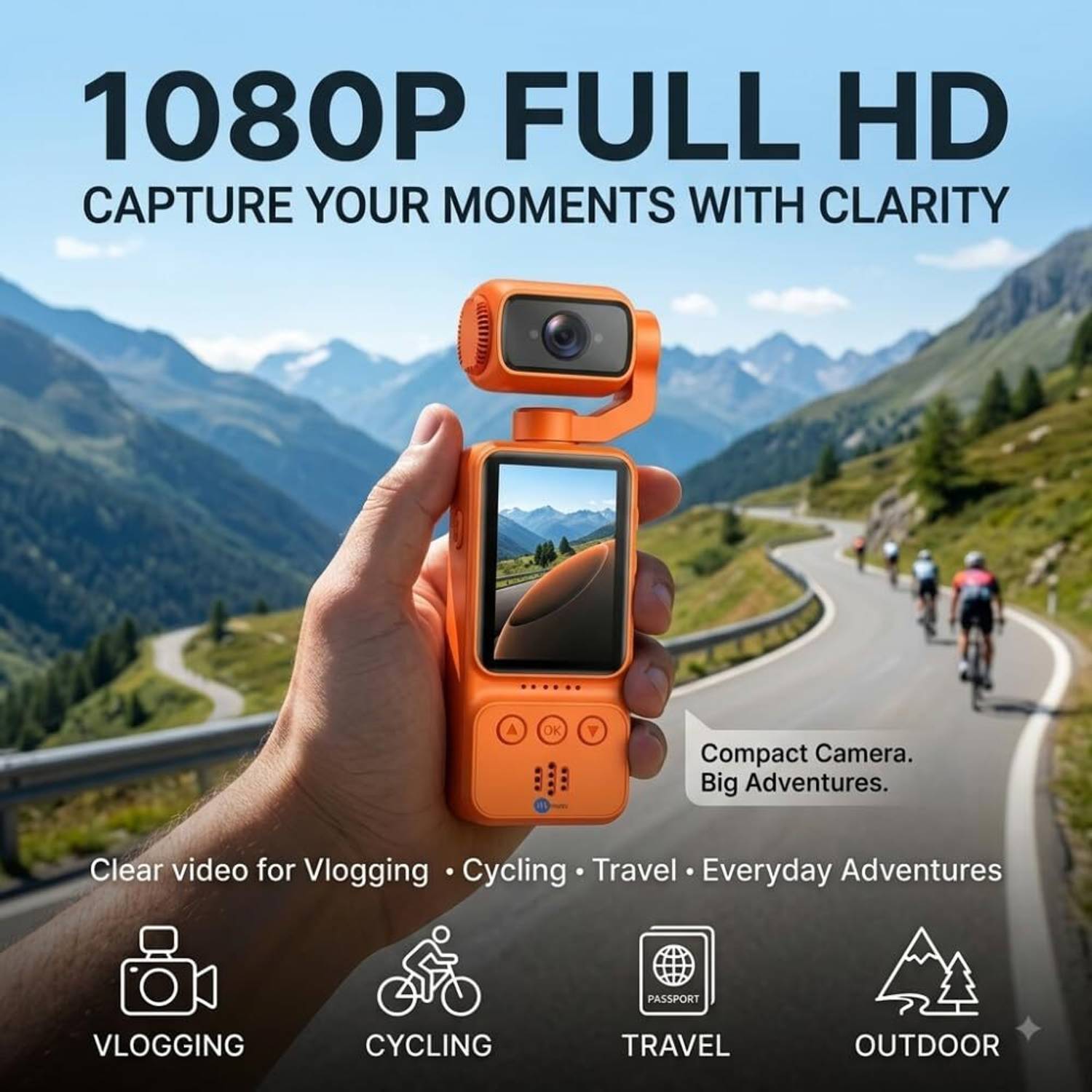 Maizic Smarthome Q6 1080P FHD WiFi Vlogging Camera - Image 2