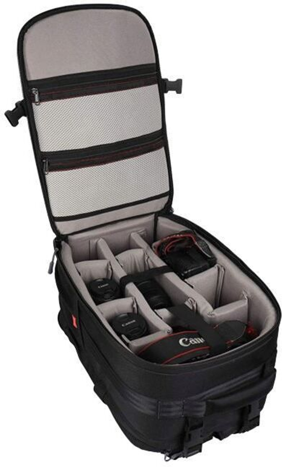 Image of Camro CB Large Dual Camera Space DSLR Camera Waterproof Backpack with Laptop pocket and Rain Cover. Adjustable Compartments. Camera Bag