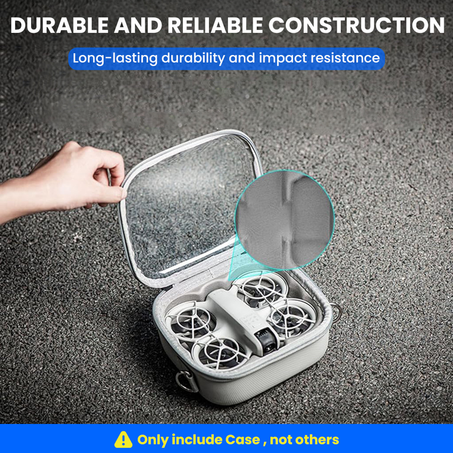 Image of gustave Drone Travel Bag Case for Waterproof Clear Carry Organizer Camera Bag