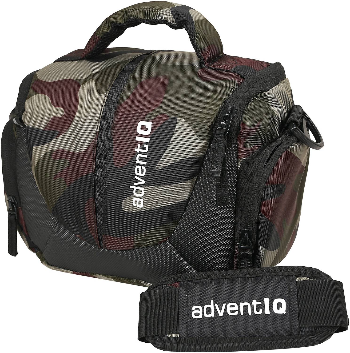 AdventIQ Compact Captura Pro DSLR/SLR Camera Bag-BNP 0297 (Camouflage Print-Blk Clr) Camera Bag - AdventIQ : Flipkart.com