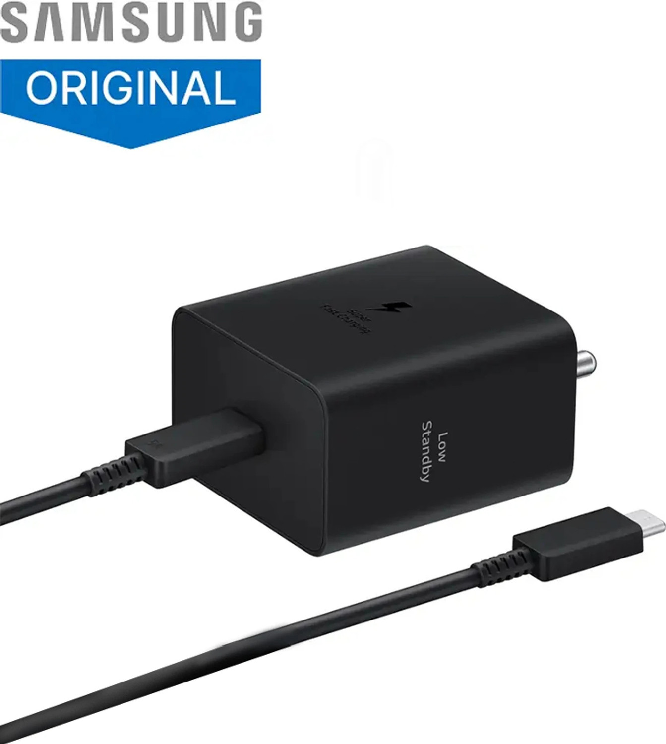 Image of Samsung 45 W Charger Original USB Type-C Adaptor For Galaxy Z FOLD / Flip / Ultra Series Camera Battery Charger