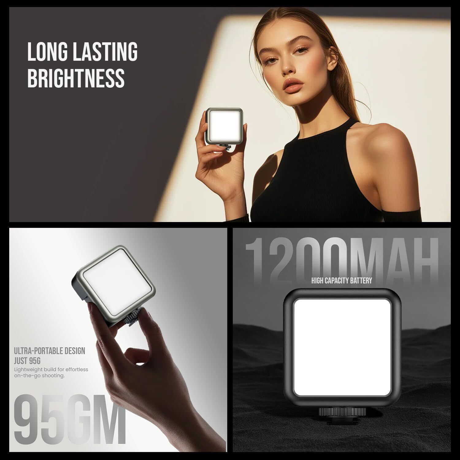 Image of Hiffin VL49 RGB Video Light, LED Light 360 Full Color Portable Photography Lighting 36000 lx Camera LED Light