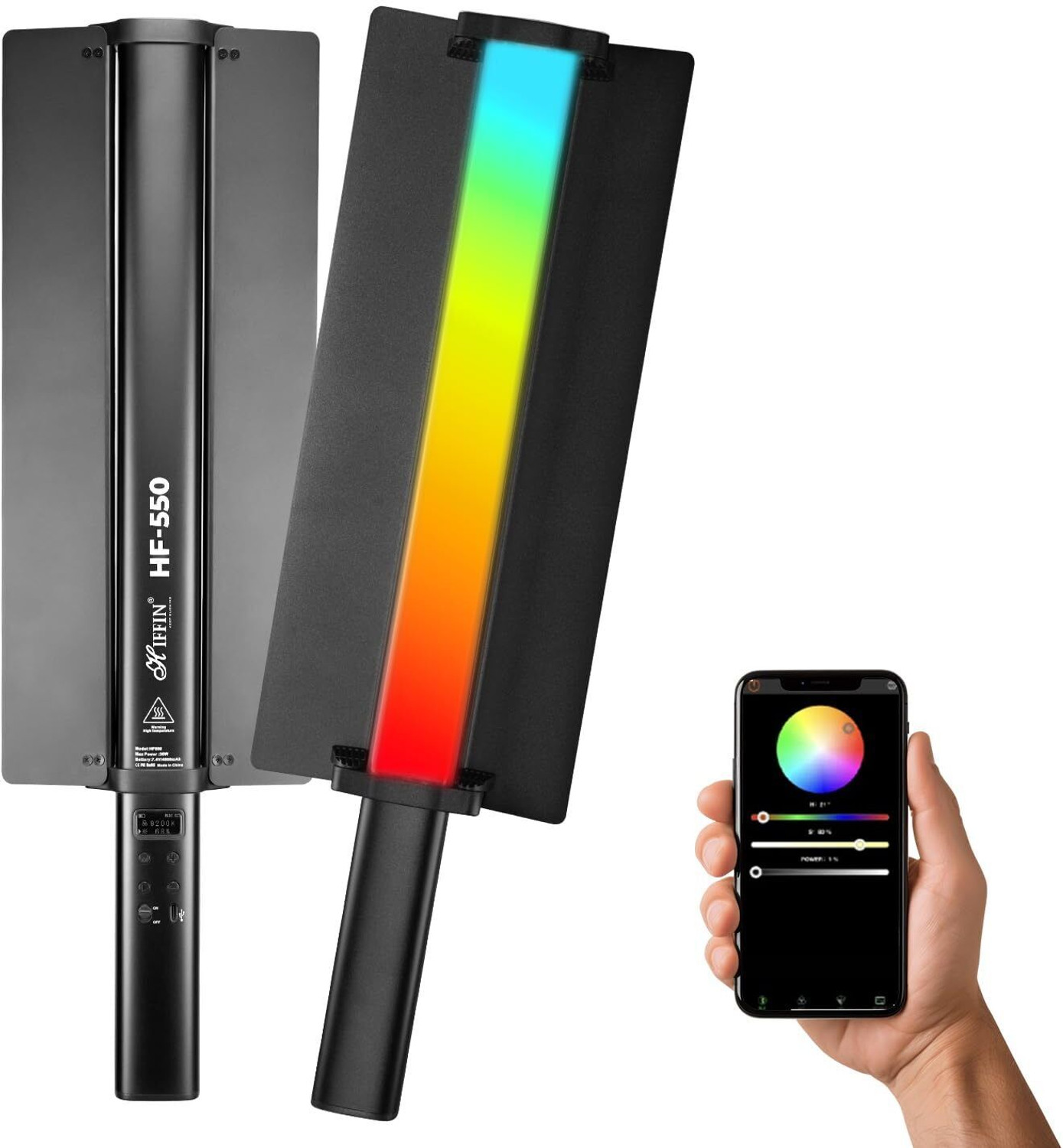 Image of Hiffin HF-550 RGB WAND 24 lx Camera LED Light