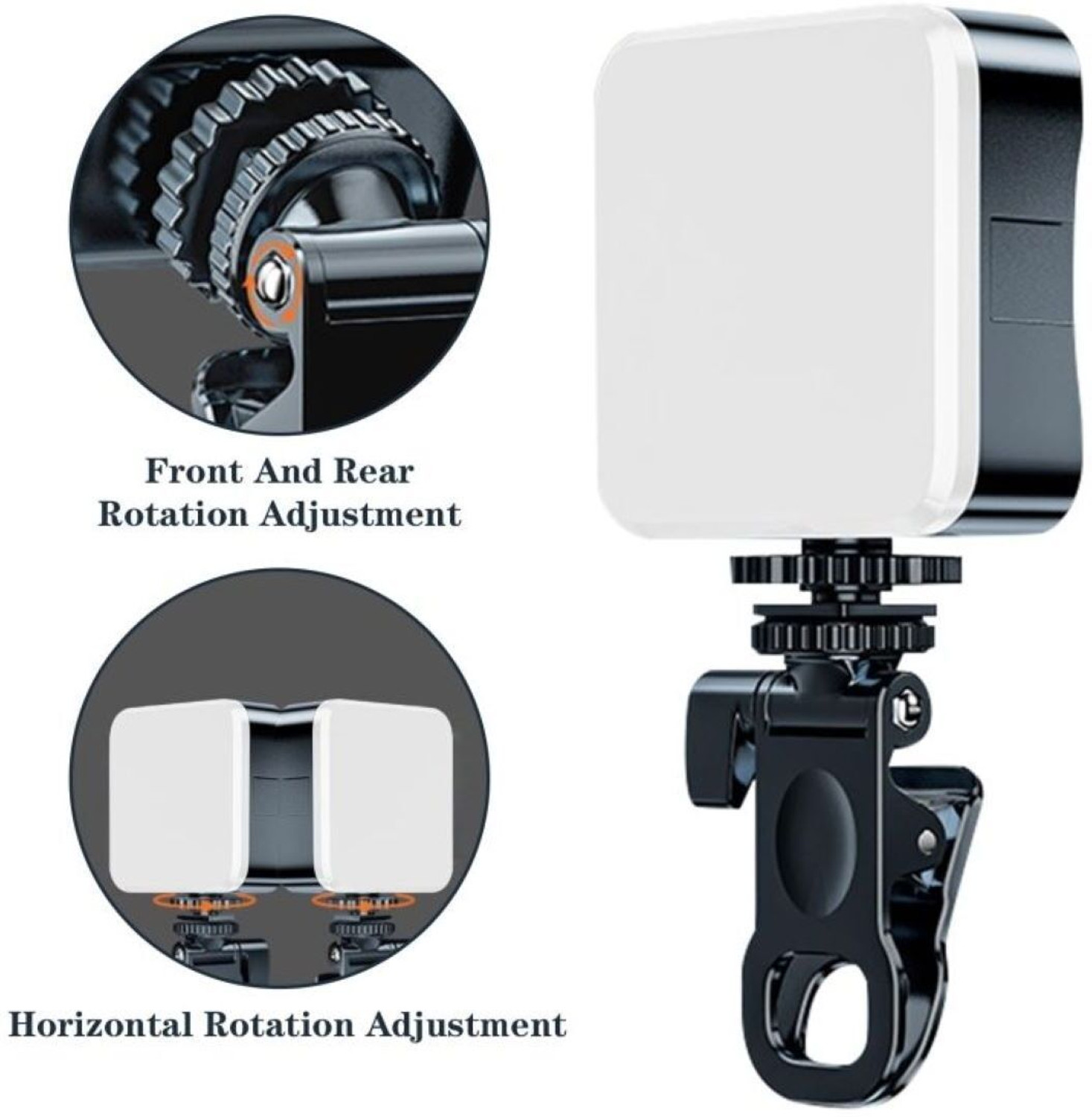 Image of ELITEWAVE LED Video Light for Phone,, Camera Laptop with Clip 100 lx Camera LED Light