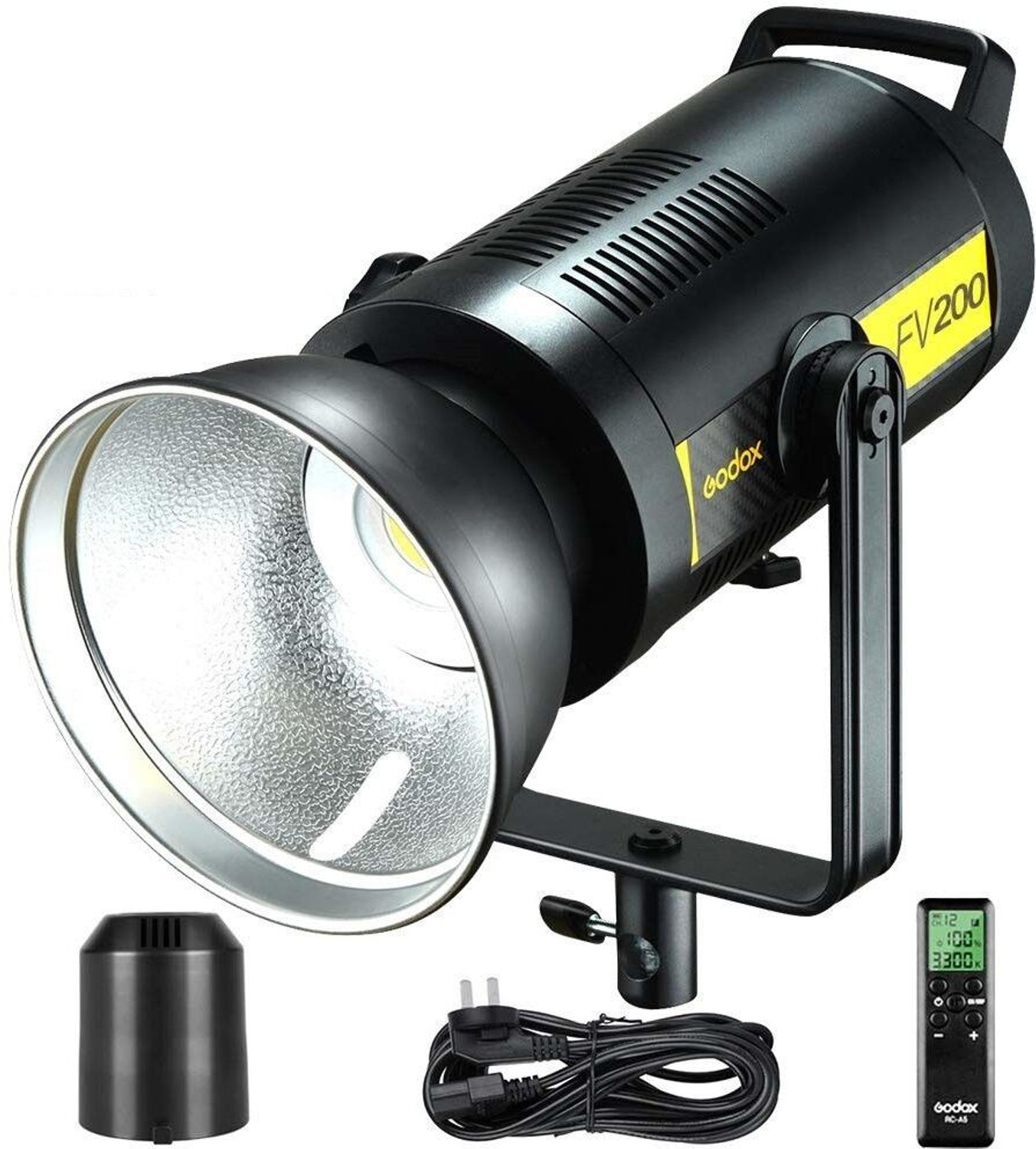Image of GODOX FV200 LED Flash Light 5600K±200K 1 /8000s HSS 2.4G Wireless X System CRI 96+ TCLI 97+ Bowens Mount with Remote Control 74000 lx Camera LED Light