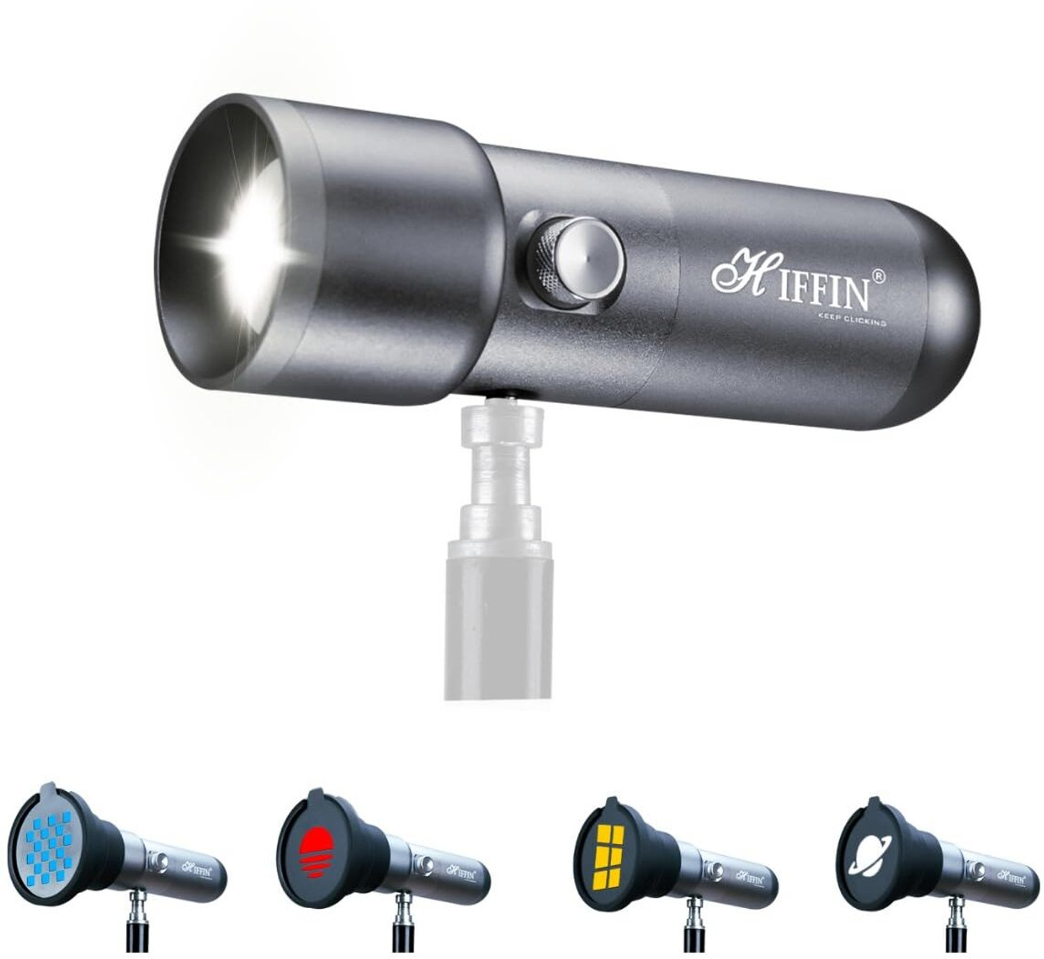 Image of Hiffin G-Flash RGB LED Light - 7500mAh, 4 Modes, 20 Filters, Perfect for Creators! 1620 lx Camera LED Light
