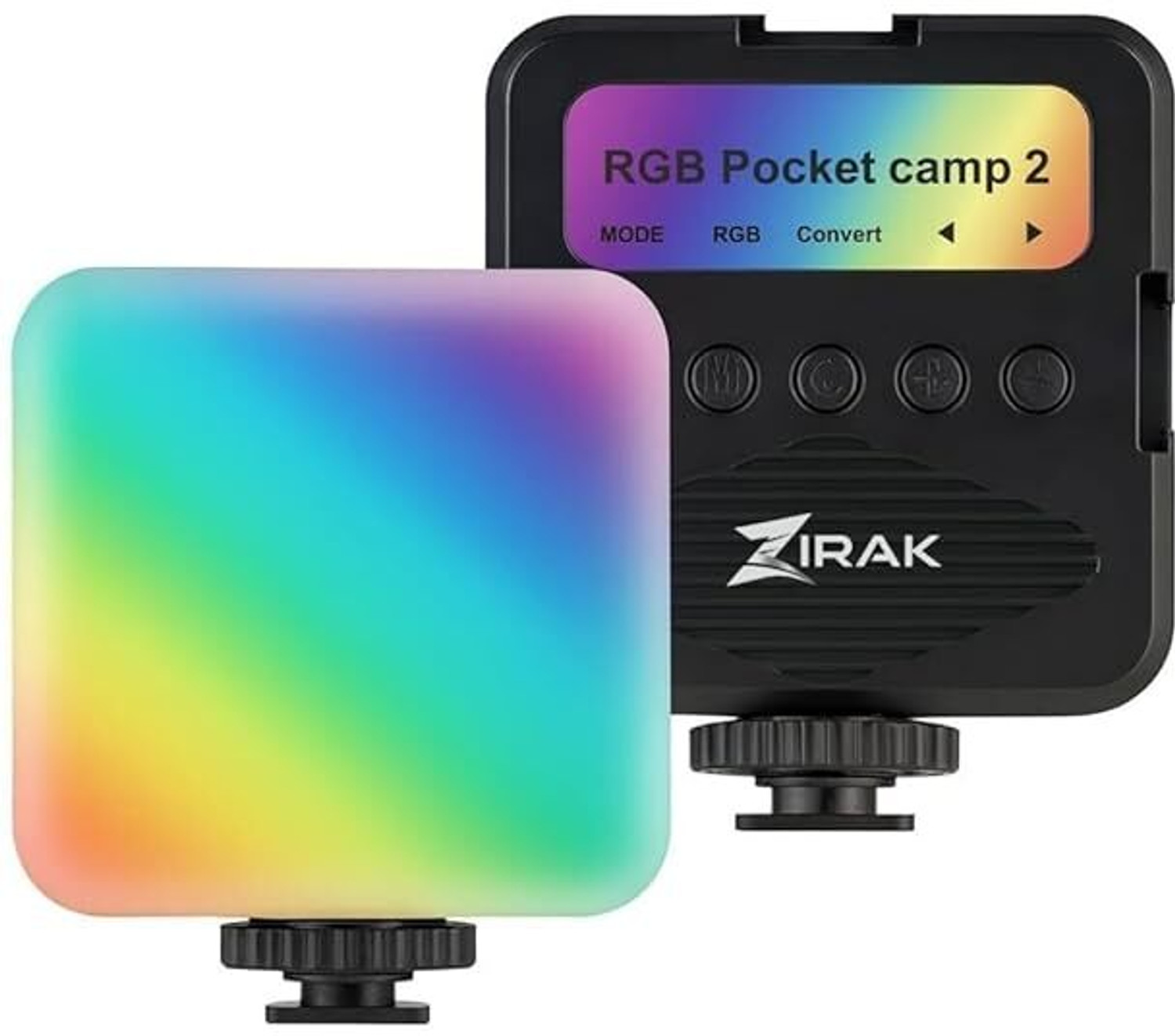 Image of ZIRAK Pocket Size RGB LED Video Light | Rechargeable Camera Light for Creators 800 lx Camera LED Light (Batteries Included)