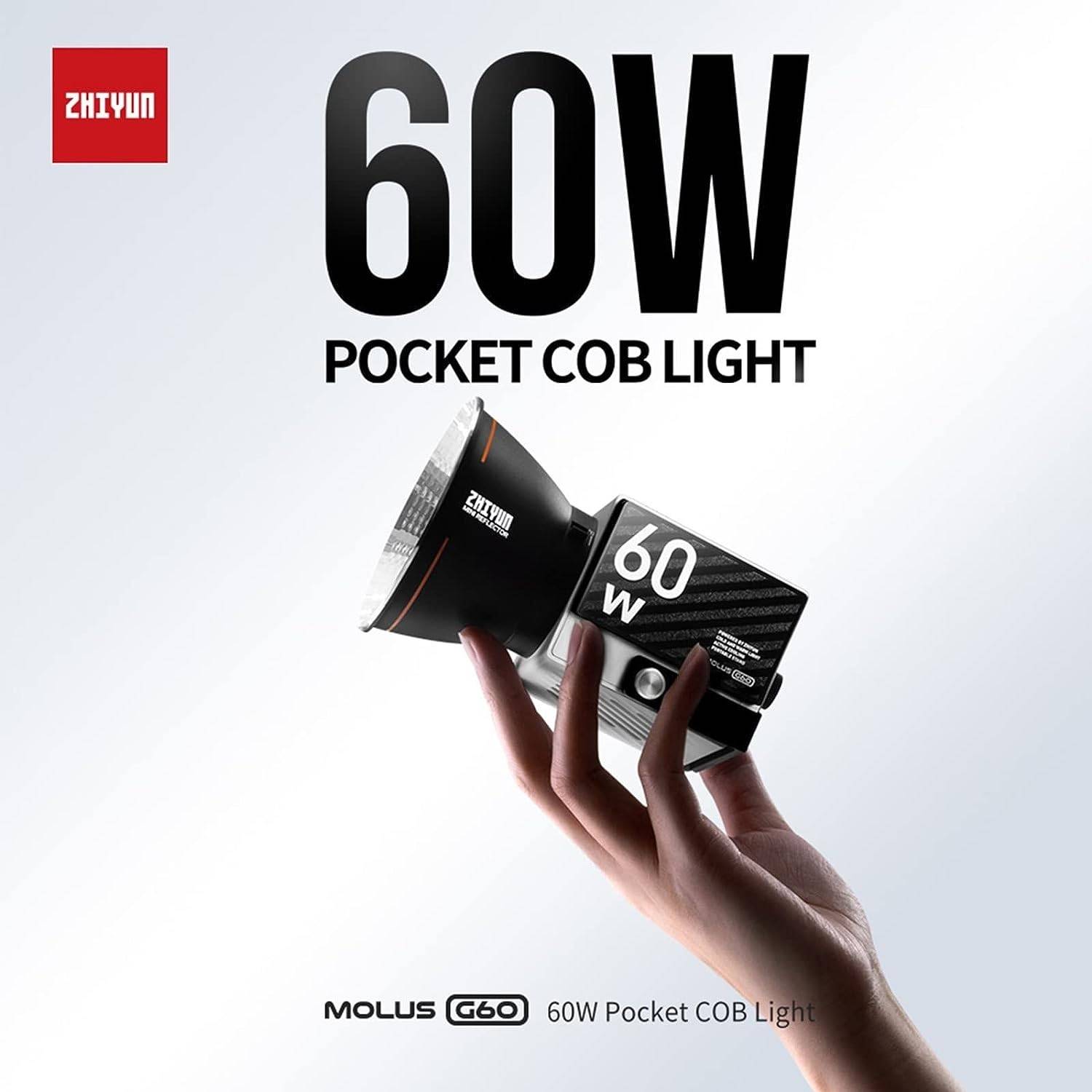 Zhiyun PL103-MOLUS G60 COB LIGHT 54 lx Camera LED Light Price in
