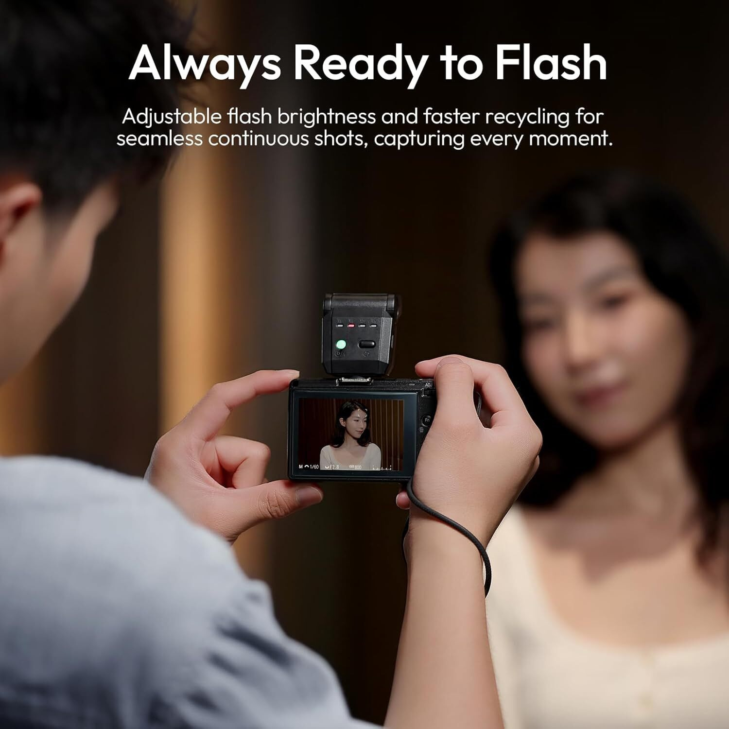 Image of ULANZI SL03 Mini Camera Flash GN8 6500K 90 Adjustable Universal Hot Shoe 200 lx Camera LED Light