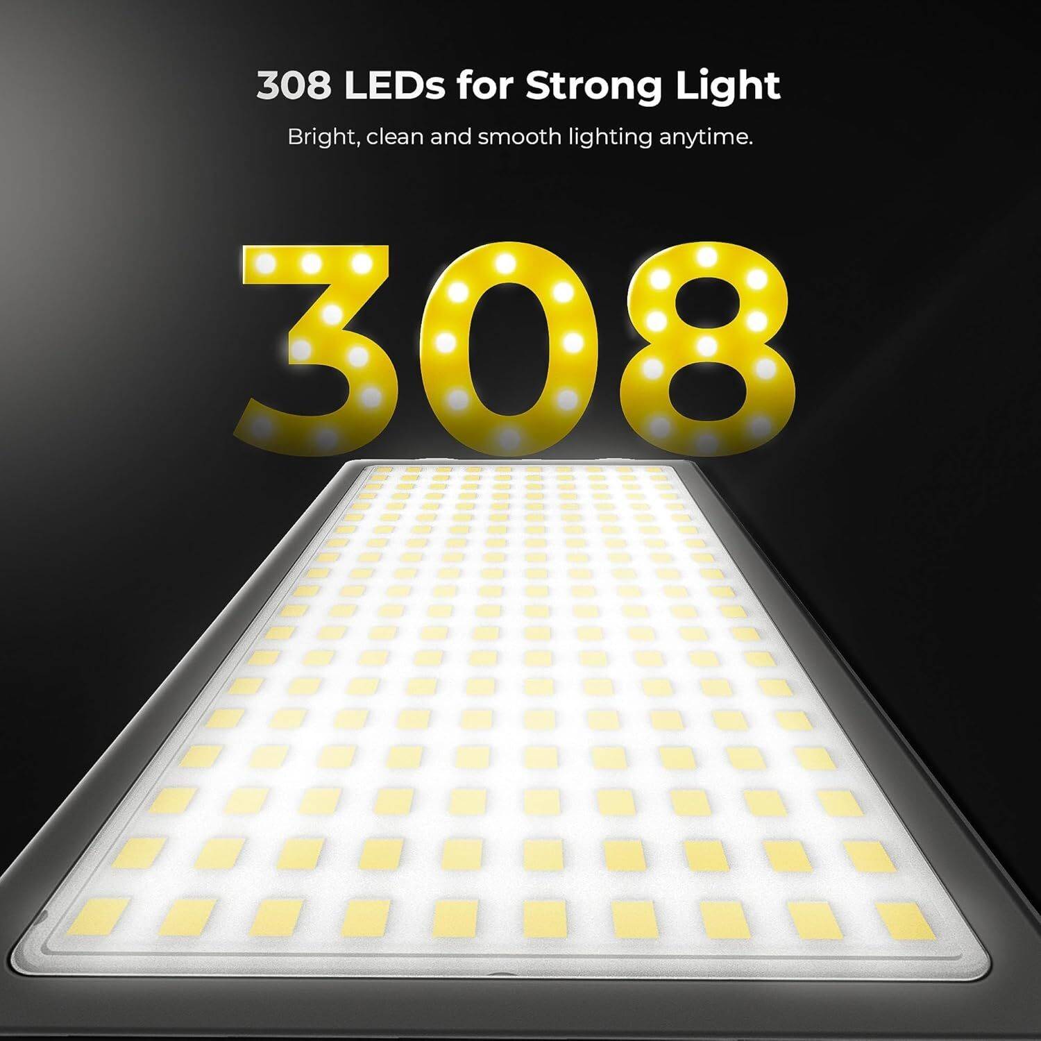 DIGITEK LED-D308 25W Bi-Color LED Video Light with Hot Shoe Mount