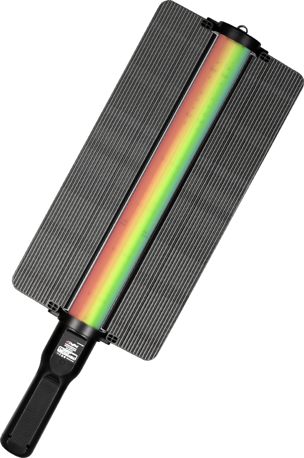 Image of DIGITEK DSL-600 RGB Portable Handheld RGB LED Light Wand with Grid, Diffuser & Barn Door 120 lx Camera LED Light