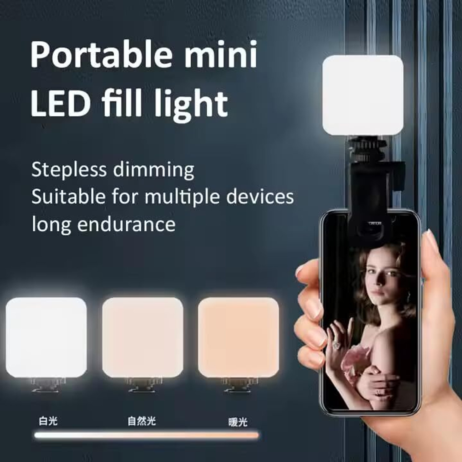 Image of ZIRAK Mini RGB LED Video Light | Pocket Camera Light for Photography and Many More 2 800 lx Camera LED Light