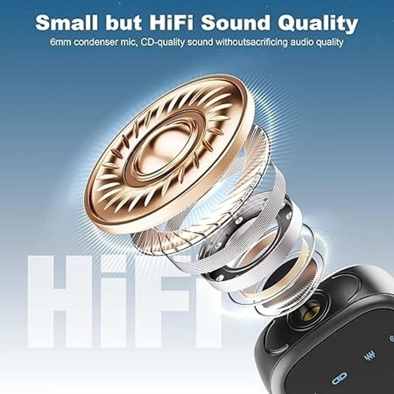 Image of BfsTeckt K26 Microphone Wireless Clip-On Omni Lavalier Mic for Insta Singing reels&Mobile Camera Microphone