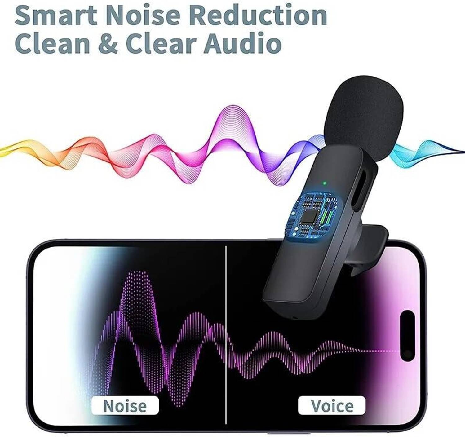 PAPLAJ Wireless Microphone for YouTube, vlog, Recording - Image 2