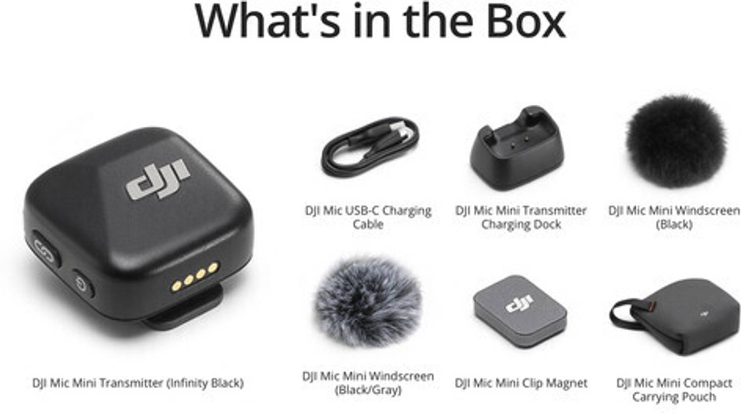 DJI Mic Mini Clip-On Transmitter Black - Image 2