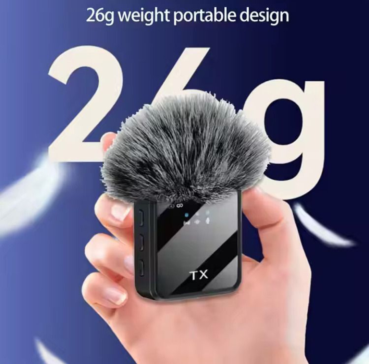 Image of HRYFiNE F11-2 Dual Wireless Mic for Youtuber,vlogging,recording Camera Microphone
