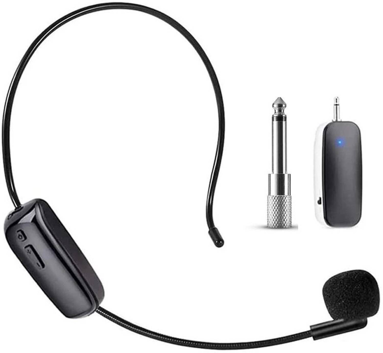 AMG Music Wireless Headset Microphone for Clear Audio Recording and Streaming Speech Stage Camera Microphone