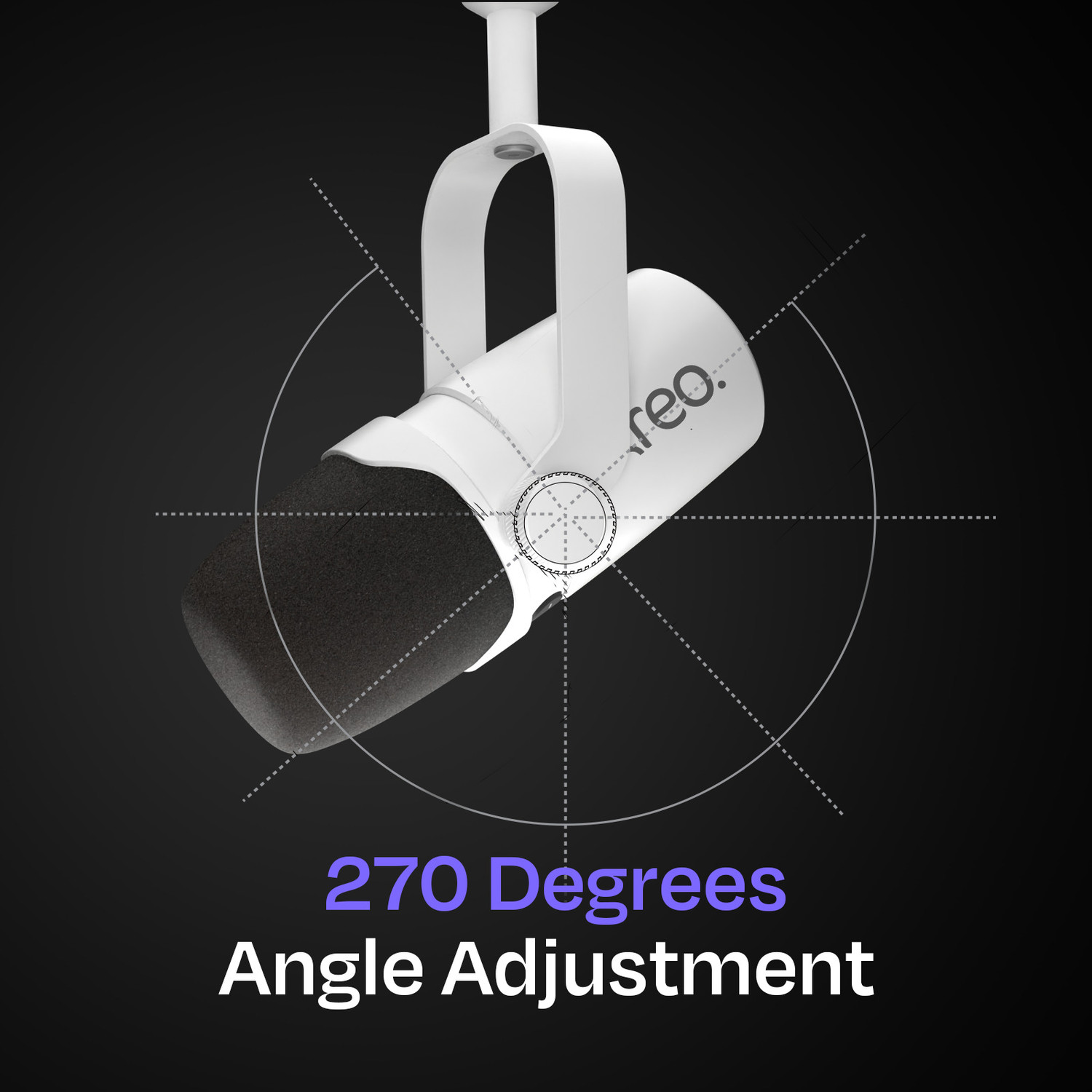 Image of Kreo Kast Professional Dynamic, Cardioid Pickup Pattern, Noise Filtering (XLR /USB) Camera Microphone