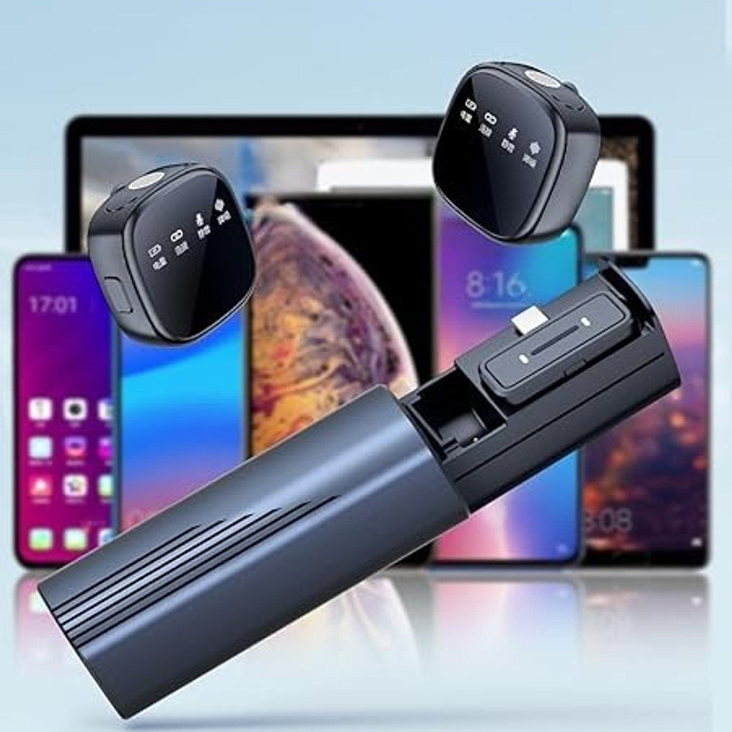 Image of BfsTeckt K26 Microphone Wireless Clip-On Omni Lavalier Mic for Insta Singing reels&Mobile Camera Microphone